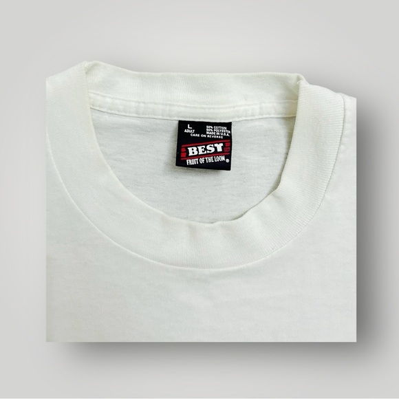 Vintage 90s Don't Bother Me I'm Crabby Graphic Comedy Single Stitch Shirt - Picture 3 of 5